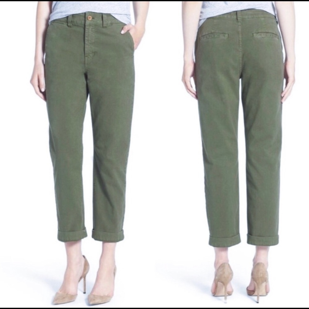 Madewell High Rise Straight Leg Chino Pants